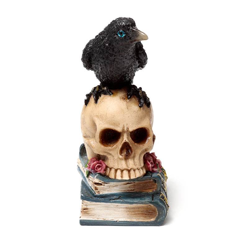 Crow Perched on Skull & Books - Gift Arch