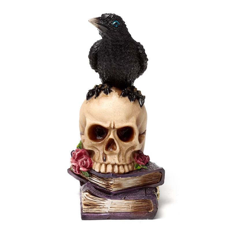 Crow Perched on Skull & Books - Gift Arch