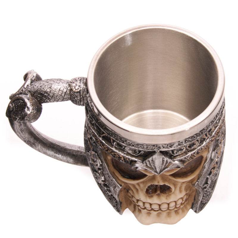 Decorative Skull Warrior Tankard - Gift Arch