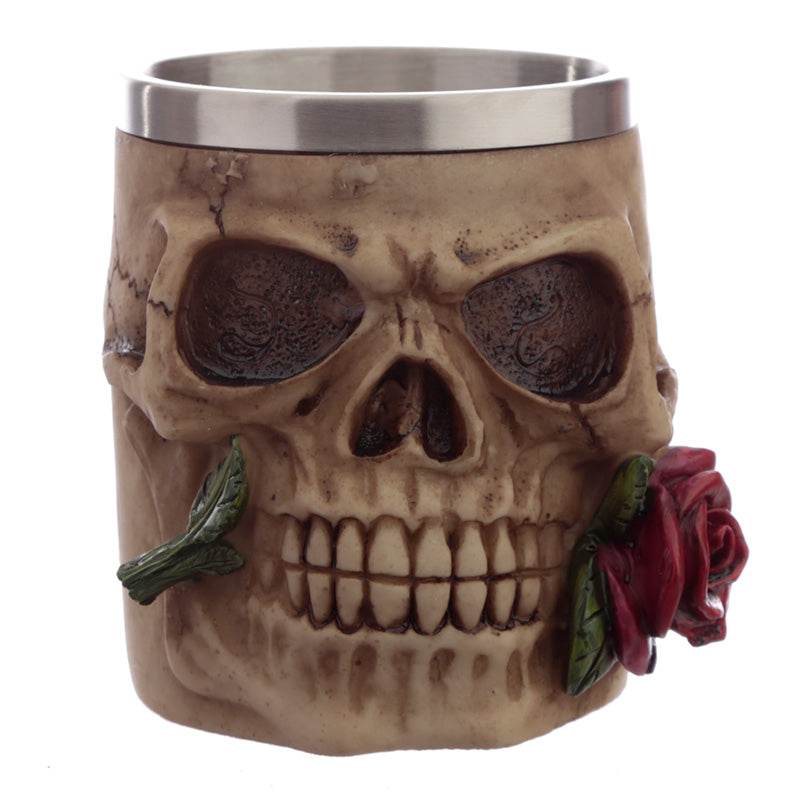 Decorative Skulls and Roses Tankard - Gift Arch