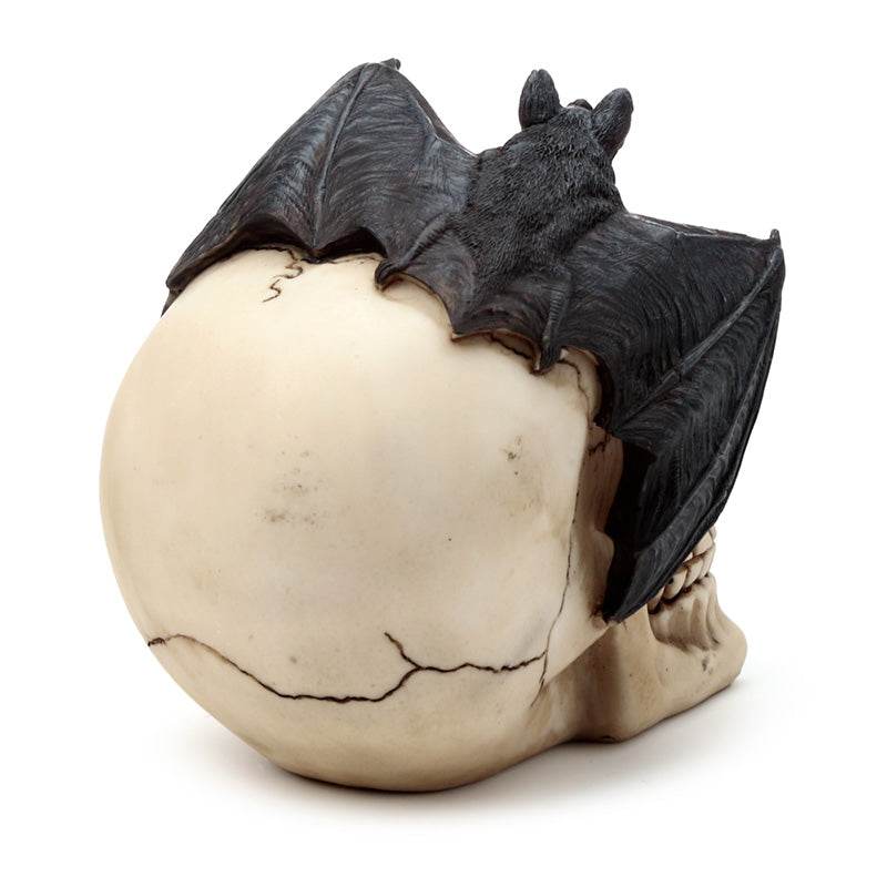 Gruesome Skull Head with Bat Decoration - Gift Arch