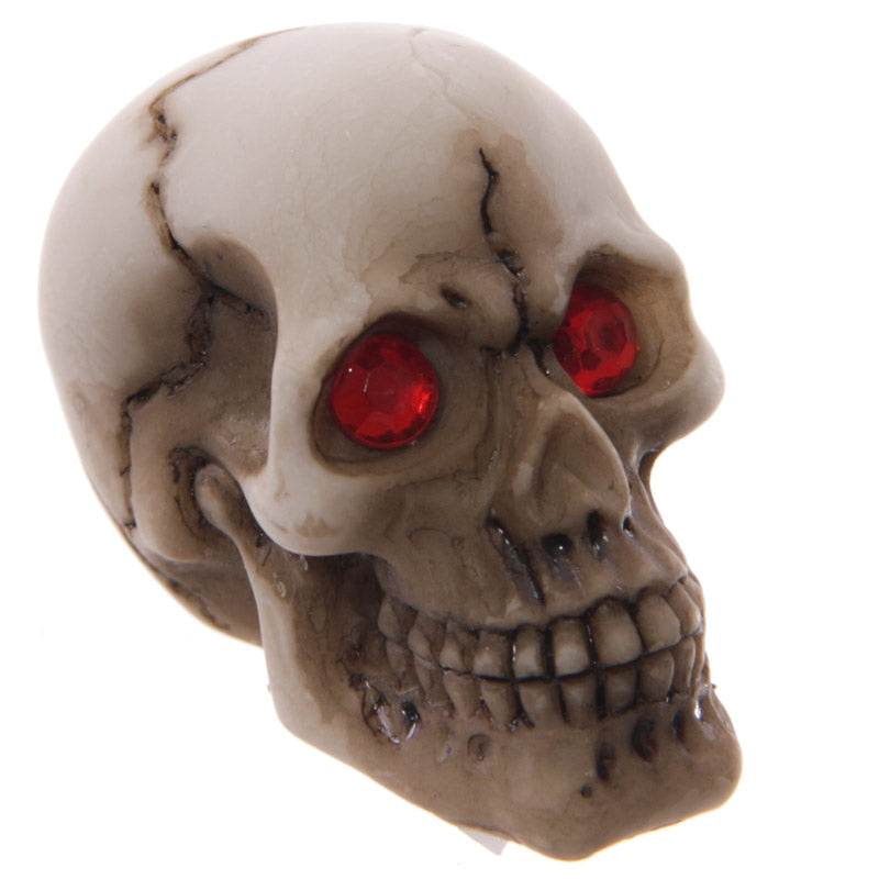 Gruesome Skull with Red Gem Eyes Decoration - Gift Arch