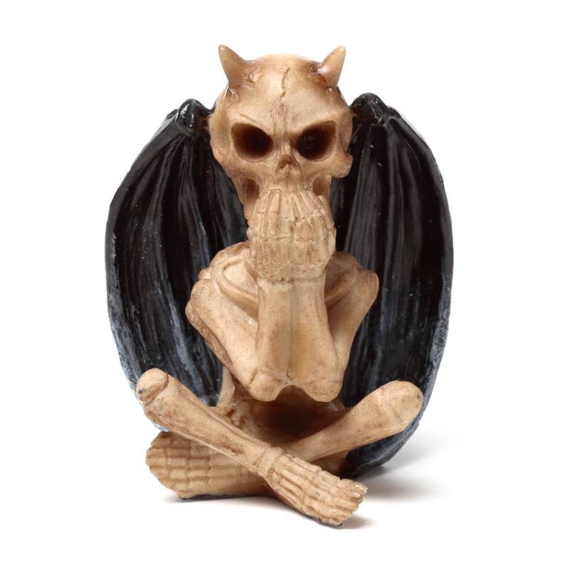 Set of 3 The Reaper of Death See No Speak No Hear No Evil Winged Demons - Gift Arch