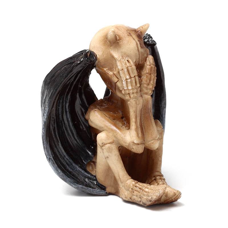 Set of 3 The Reaper of Death See No Speak No Hear No Evil Winged Demons - Gift Arch