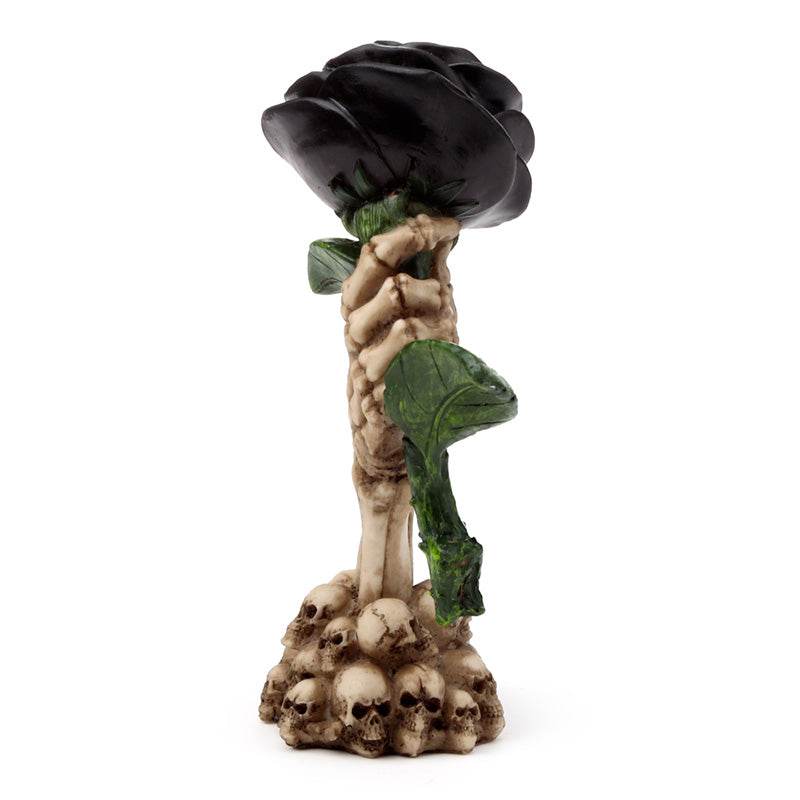 Skeleton Hand Holding Black Rose Decoration - Gift Arch