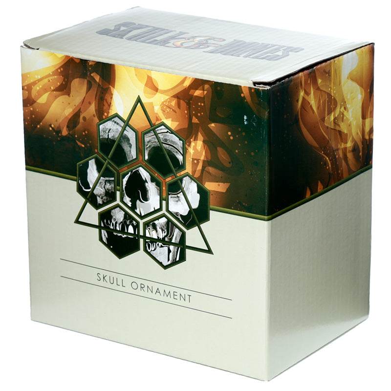 Skull with Black Cat Ornament - Gift Arch