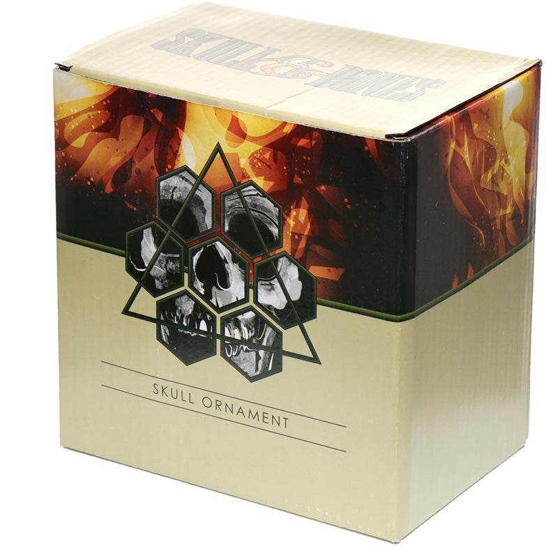 Skull with Black Cat Ornament - Gift Arch