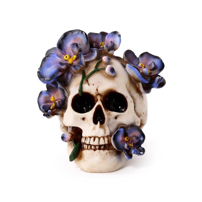 Skull with Purple Vine Flowers - Gift Arch