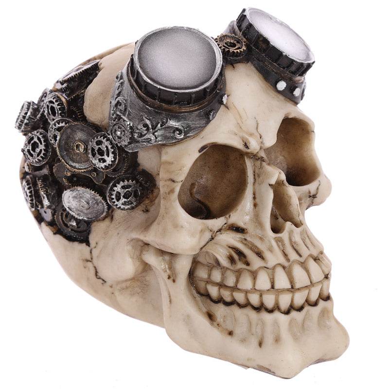 Steampunk Style Skull Decoration with Goggles - Gift Arch