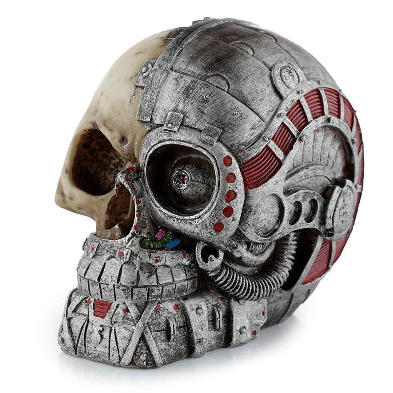 Steampunk Style Skull Half Robot Head - Gift Arch