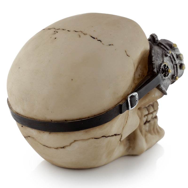 Steampunk Style Skull Ornament with Goggles - Gift Arch