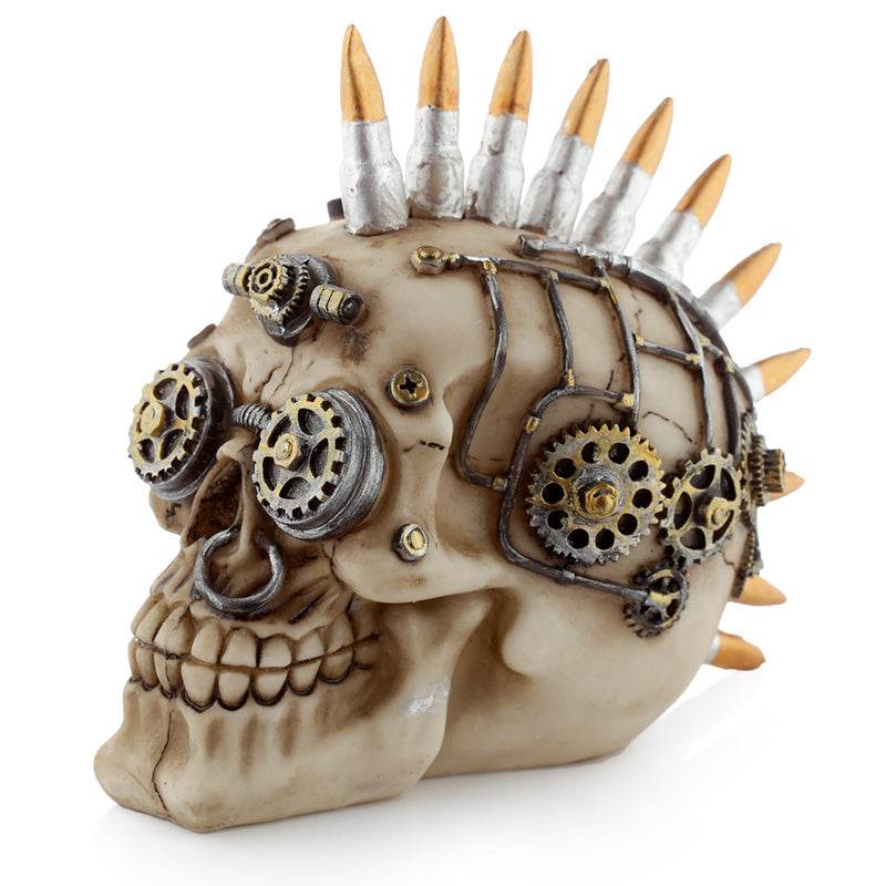 Steampunk Style Skull with Bullet Mohican - Gift Arch