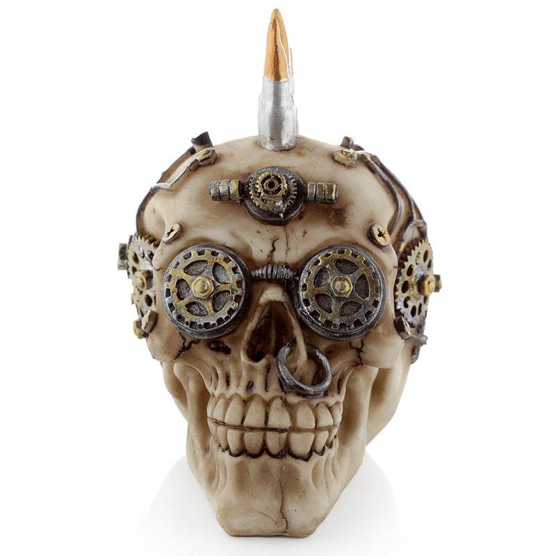 Steampunk Style Skull with Bullet Mohican - Gift Arch