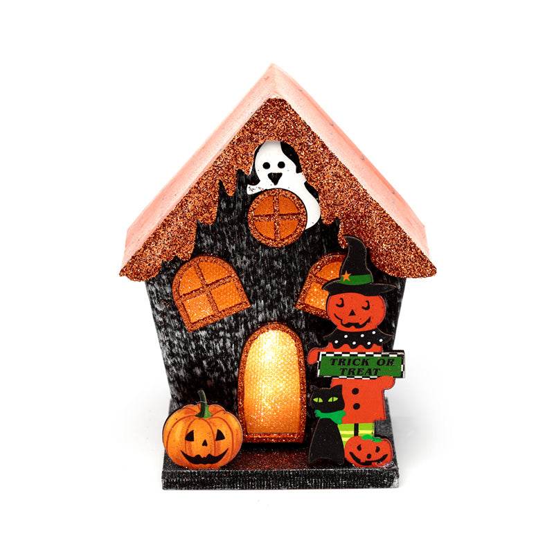 Trick or Treat Pumpkin House Halloween LED Decoration - Gift Arch
