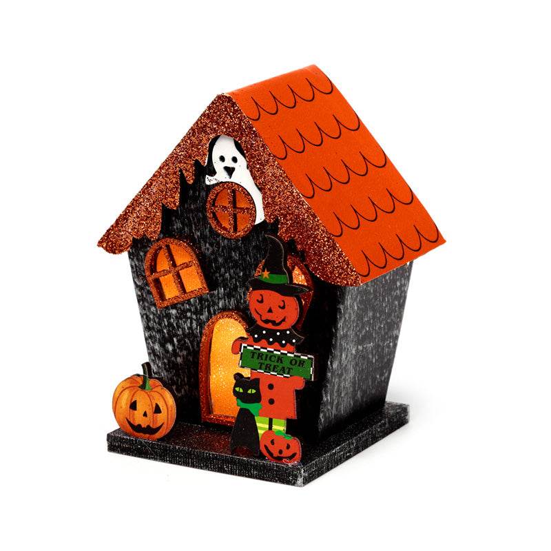 Trick or Treat Pumpkin House Halloween LED Decoration - Gift Arch