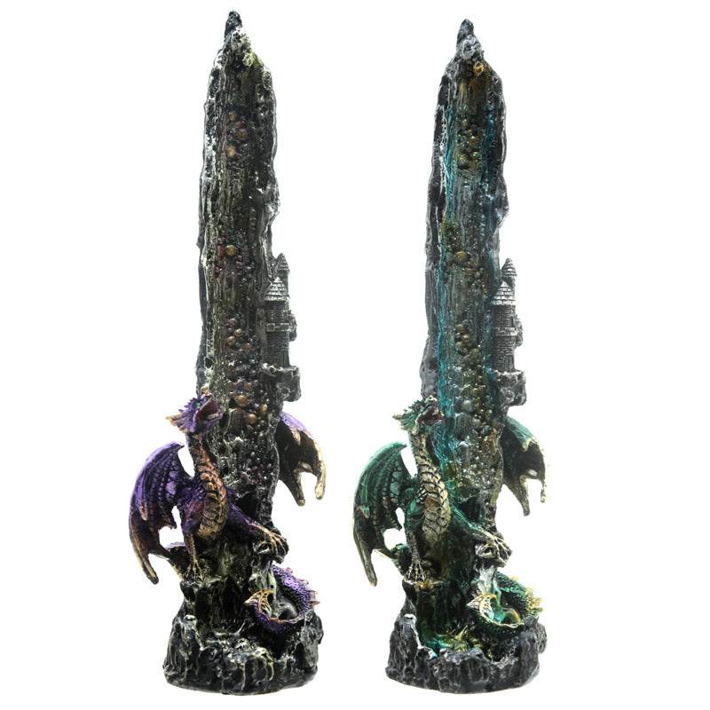 Dragon Waterfall Upright Ashcatcher Incense Stick Burner - Gift Arch
