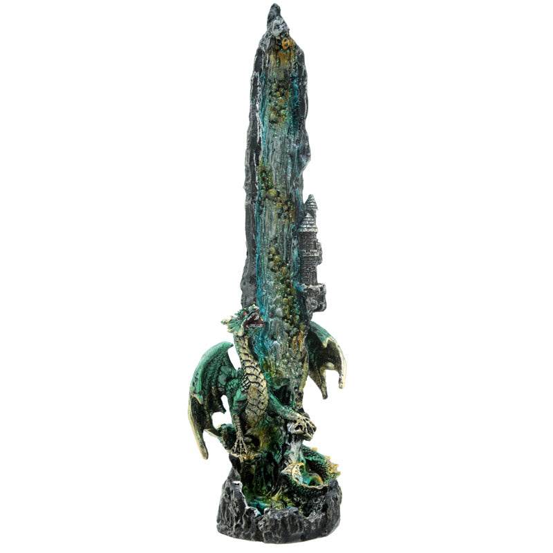 Dragon Waterfall Upright Ashcatcher Incense Stick Burner - Gift Arch