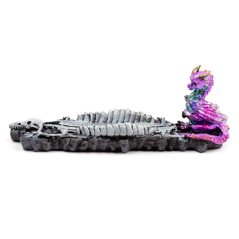 Elements Baby Dragon Skeleton Ashcatcher Incense Stick Burner - Gift Arch