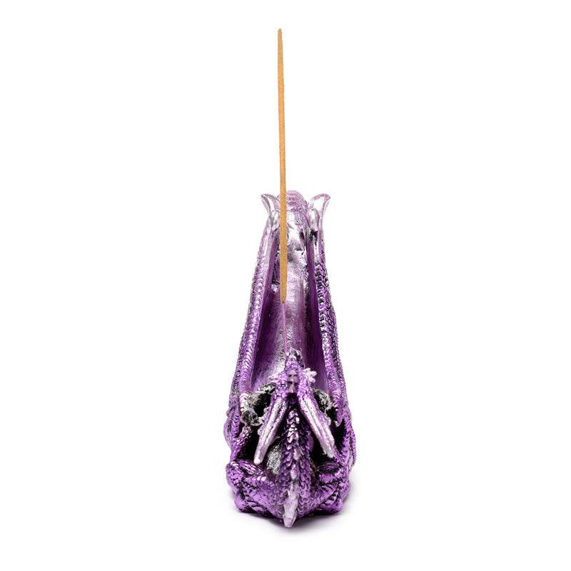 Enchanted Nightmare Crystal Orb Wing Shaped Ashcatcher Incense Stick Burner - Gift Arch