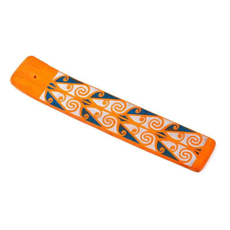 Mango Wood Tribal Ashcatcher Incense Sticks Burner - Gift Arch