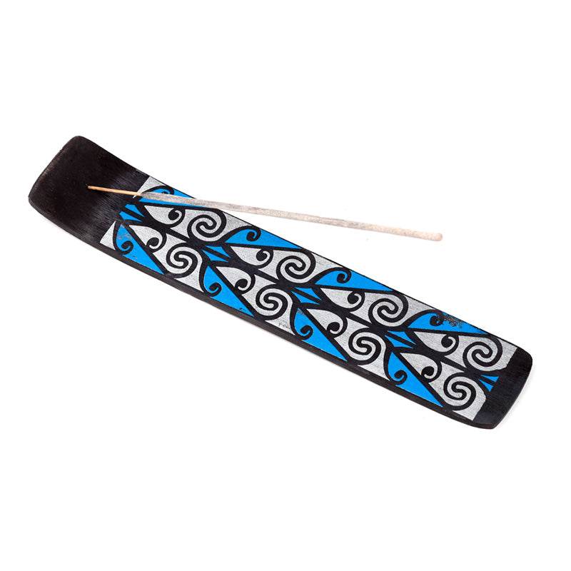 Mango Wood Tribal Ashcatcher Incense Sticks Burner - Gift Arch