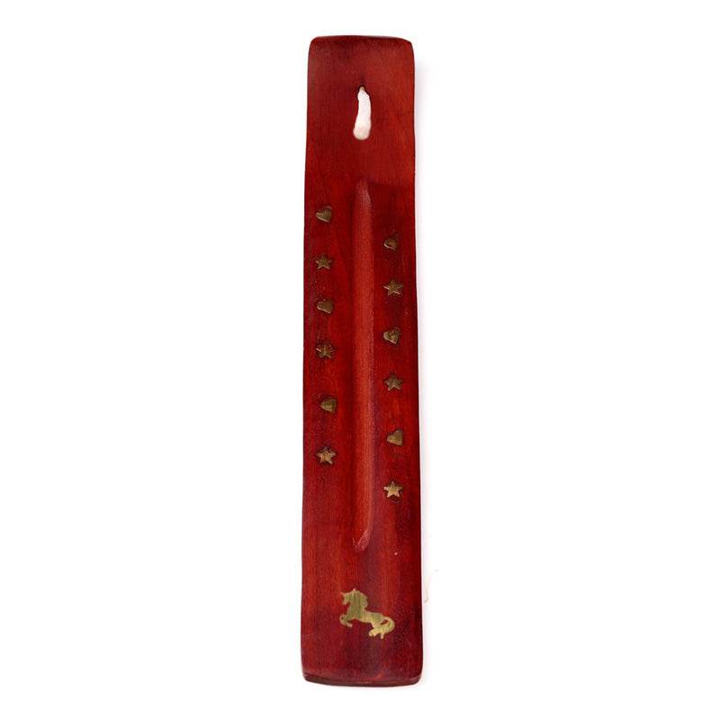 Mango Wood Unicorn Ashcatcher Incense Sticks Burner - Gift Arch
