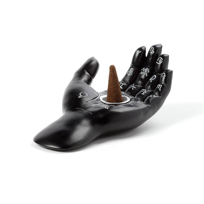 Mantric Hand/Tarot Hand Palm Incense Cone Burner Dish - Gift Arch