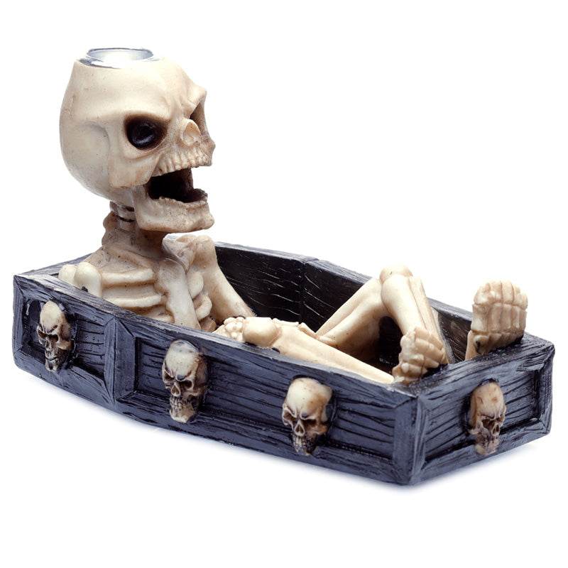 Skeleton in the Coffin Backflow Incense Burner - Gift Arch