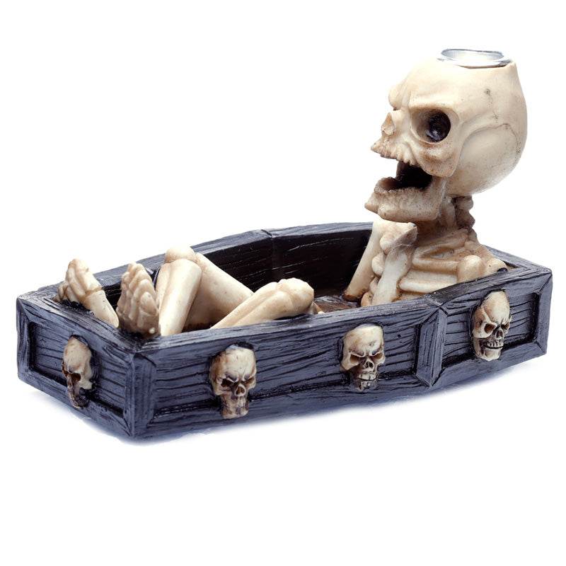 Skeleton in the Coffin Backflow Incense Burner - Gift Arch