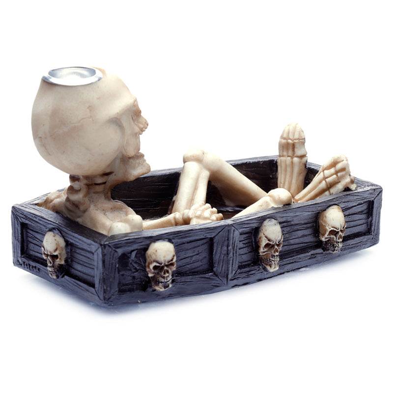 Skeleton in the Coffin Backflow Incense Burner - Gift Arch