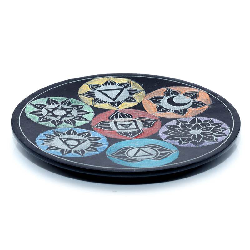 Soapstone Chakra Incense Burner Dish - Gift Arch