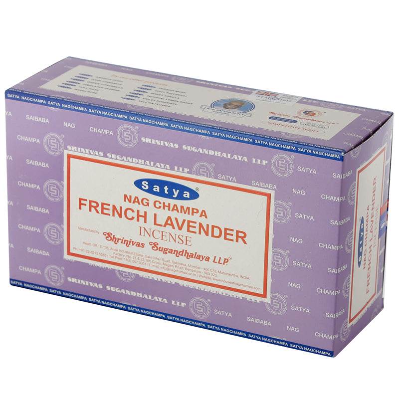 01353 Satya French Lavender Nag Champa Incense Sticks - Gift Arch