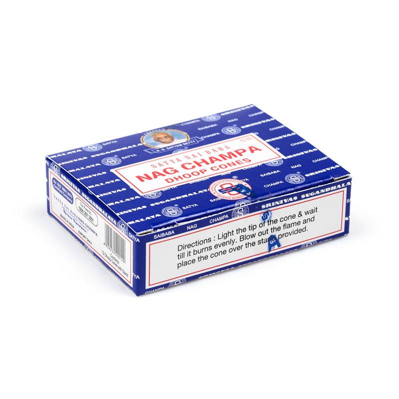 01431 Satya Sai Baba Nag Champa Dhoop Incense Cones - Gift Arch