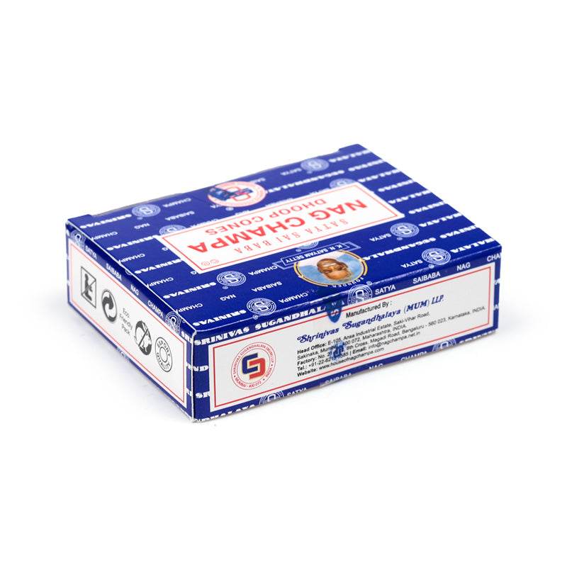 01431 Satya Sai Baba Nag Champa Dhoop Incense Cones - Gift Arch