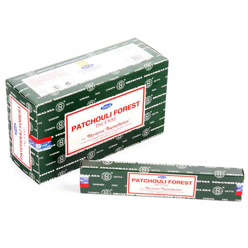 01472 Satya Patchouli Forest Nag Champa Incense Sticks - Gift Arch