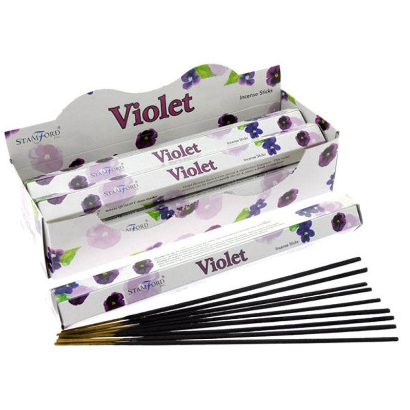37104 Stamford Premium Hex Incense Sticks Violet - Gift Arch
