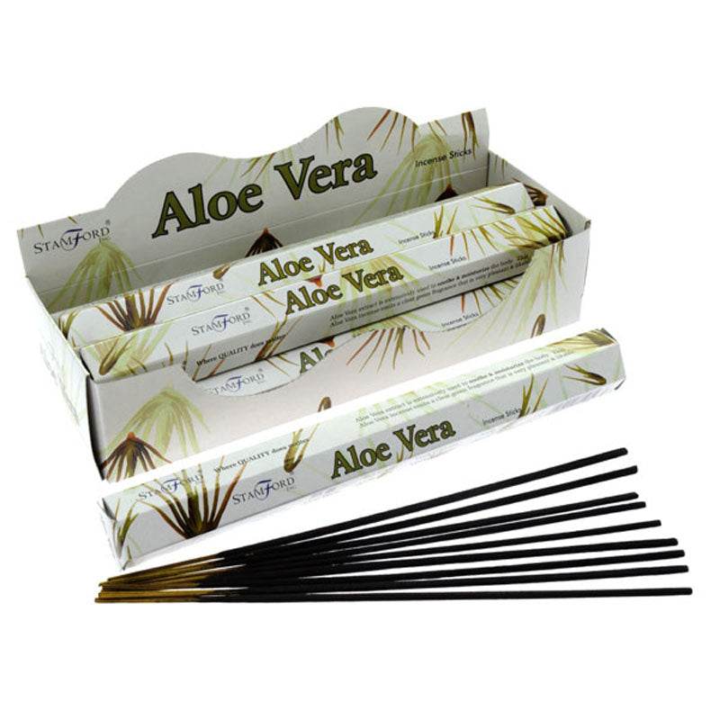 37108 Stamford Premium Hex Incense Sticks Aloe Vera - Gift Arch