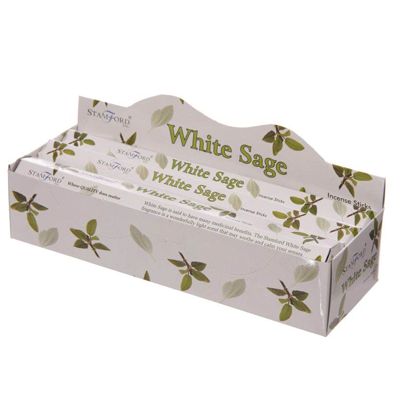 37119 Stamford Premium Hex Incense Sticks White Sage - Gift Arch