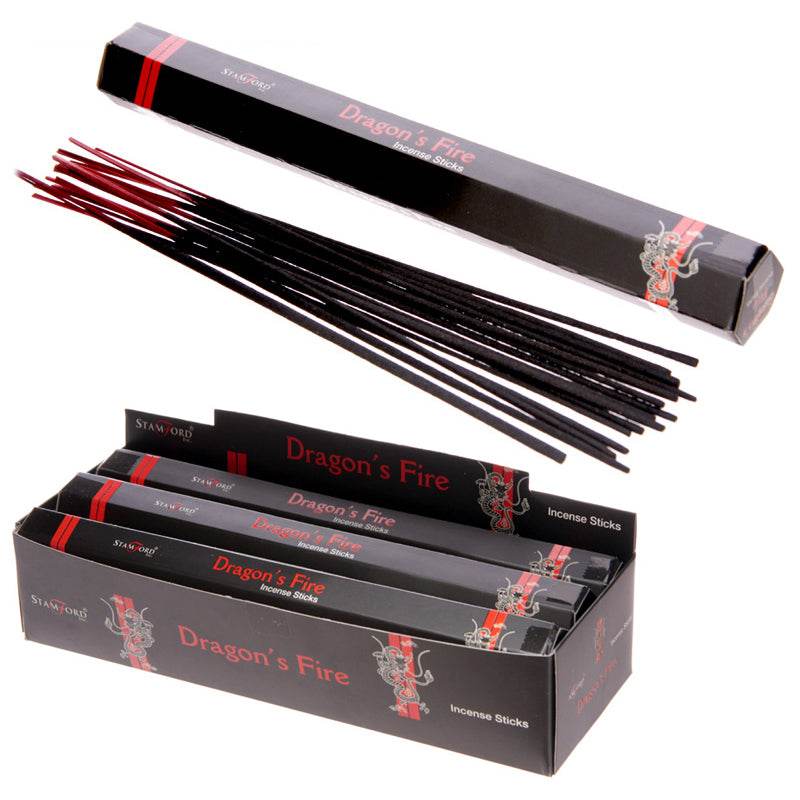37128 Stamford Black Incense Sticks Dragons Fire - Gift Arch