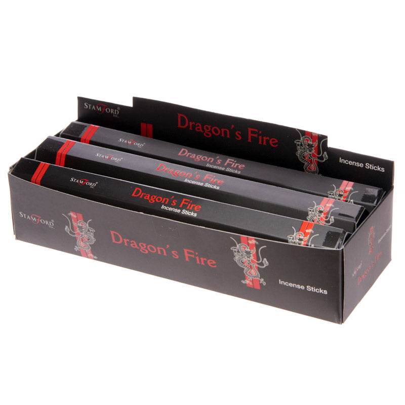37128 Stamford Black Incense Sticks Dragons Fire - Gift Arch
