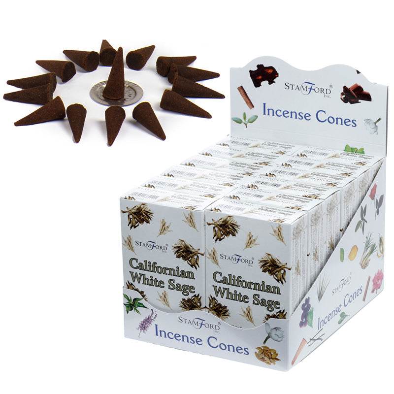 37210 Stamford Incense Cones Californian White Sage - Gift Arch