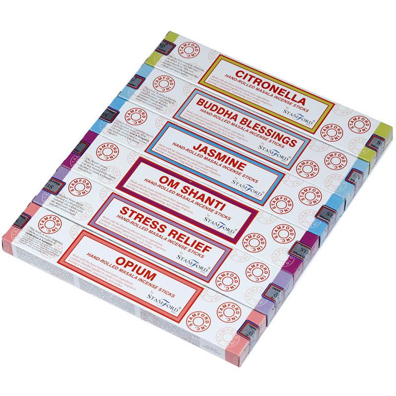37369 Stamford Masala Incense Sticks 12 Pack Set Californian White Sage - Gift Arch