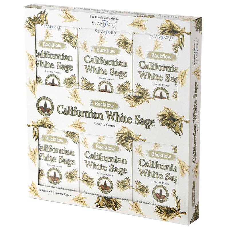37421 Stamford Backflow Incense Cones Californian White Sage - Gift Arch
