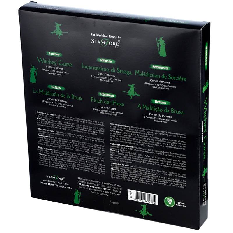 37485 Stamford Backflow Incense Cones Witches Curse - Gift Arch