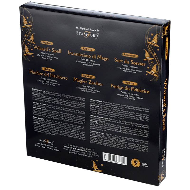 37486 Stamford Backflow Incense Cones Wizards Spell - Gift Arch