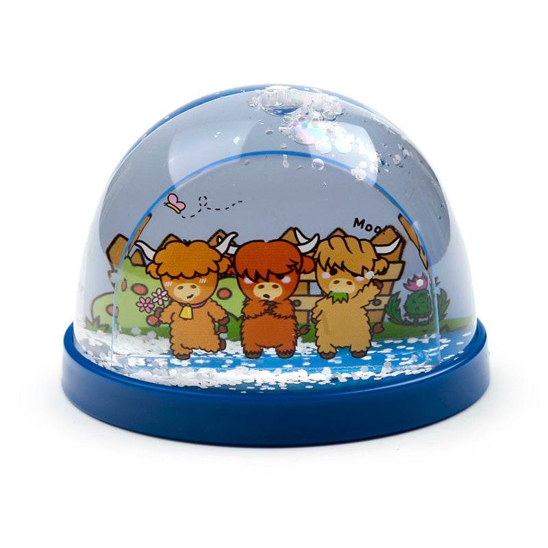 Adoramals Highland Coo Cow Medium Glitter Snow Storm - Gift Arch