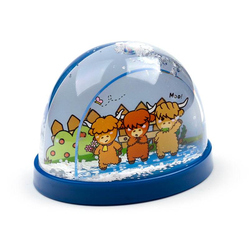 Adoramals Highland Coo Cow Medium Glitter Snow Storm - Gift Arch