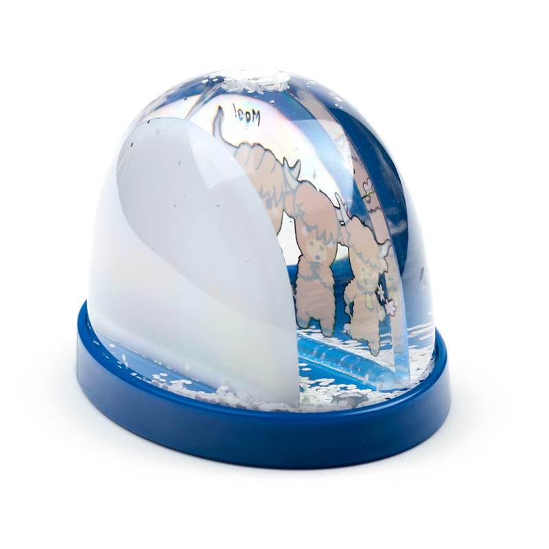 Adoramals Highland Coo Cow Medium Glitter Snow Storm - Gift Arch