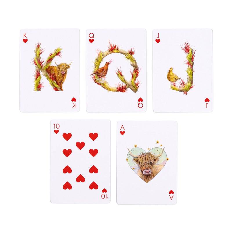 Jan Pashley Highland Coo Standard Playing Card Deck - Gift Arch