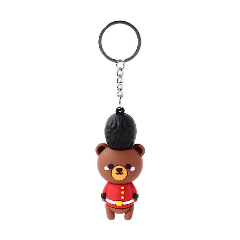 Arthur the Bear London Guardsman 3D PVC Keyring - Gift Arch